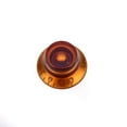 thumbnail image 2 of Imperial Inch Size Top Hat Bell Knobs for USA Made Gibson Les Paul SG Electric Guitar, Amber Set of 4 Amber, 2 of 7