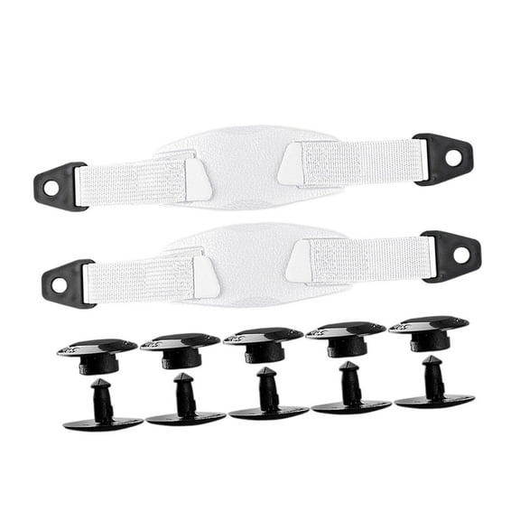 Milageto Hole Shoes Back Strap Comfortable EVA Heel Straps for Sandals Slippers Clogs white