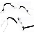 thumbnail image 4 of GFDYREE Half Reading Glasses Half Rim Metal Frame Glasses Spring Hinge Readers for Men and Women, 4 of 6