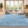 thumbnail image 4 of SAFAVIEH Brentwood Gillian Floral Area Rug, Navy/Light Gray, 4' x 6', 4 of 12