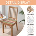 thumbnail image 2 of Pioneer Flower Seat Covers for Dining Room Chairs Set Of 6,Stretch Printed Washable Chair Seat Cover with Elastic Ties and Button,Removable Waterproof Couch Cushion Covers, 2 of 6