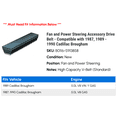 thumbnail image 2 of Fan and Power Steering Accessory Drive Belt - Compatible with 1987, 1989 - 1990 Cadillac Brougham, 2 of 2