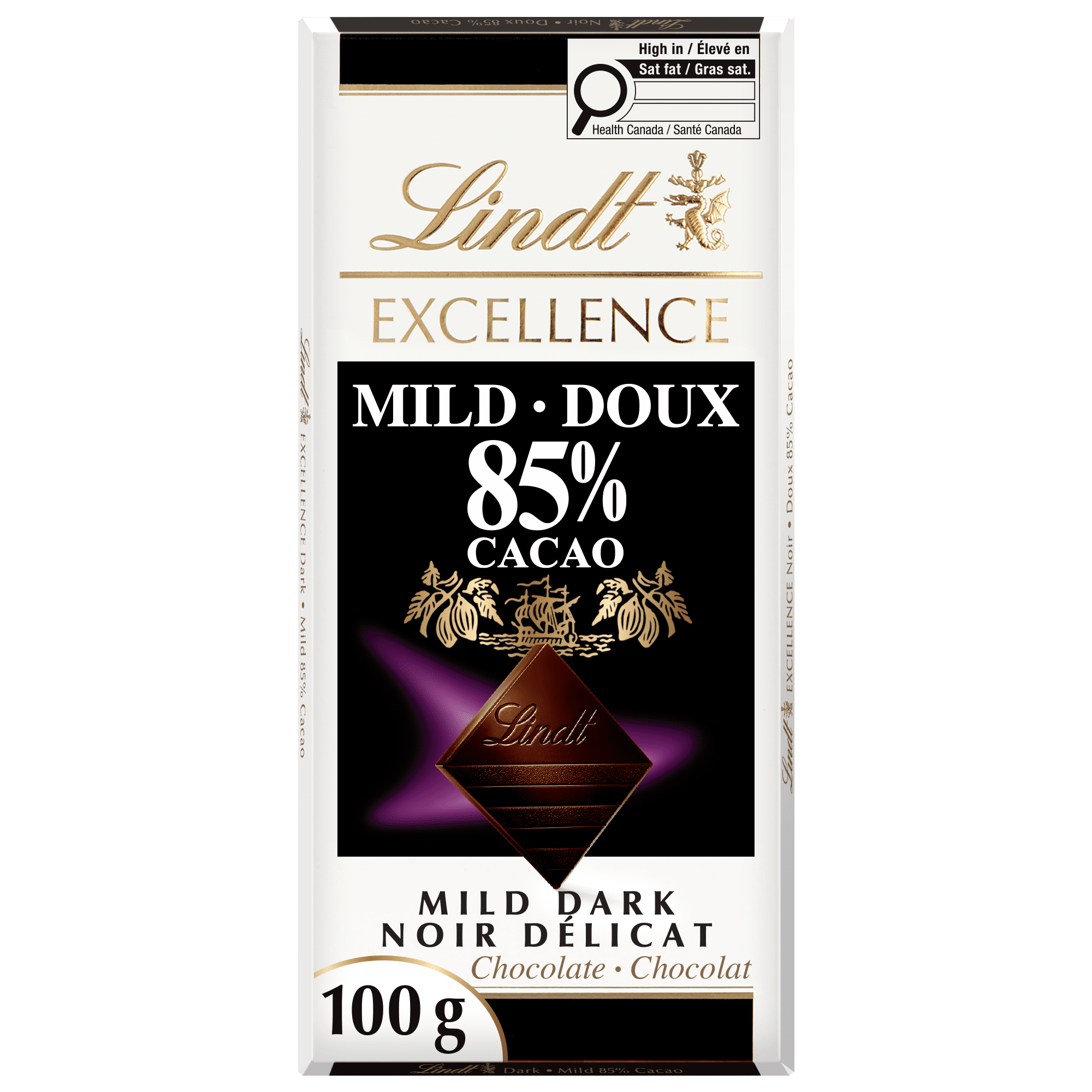 Lindt Excellence Mild 85 % Dark Chocolate Bar, 100g 100g