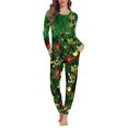 thumbnail image 1 of Pijama elegante de manga larga para mujer, conjunto de dos piezas, ropa de dormir informal, Jersey, traje de casa, ropa de dormir, regalo de Navidad, 1 of 4