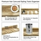 thumbnail image 4 of Estante de madera para baño | Organizador de pared con ventosa | Soporte resistente para cucharas y palas, sin perforaciones | Estante multifuncional que ahorra espacio para baño, cocina, artículos, 4 of 6