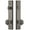 Antique Pewter, variant on Grandeur Carr  Tall Plate Single Cylinder One Piece Knobset with Windsor Knob