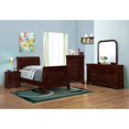 thumbnail image 7 of Louis Philippe Traditional Red Brown Sleigh Full B, 7 of 7