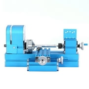 Metal Mini Turning Lathe Machine 24W Motorized Metalworking DIY Tool For Hobby Modelmaking (Lathe Machine)