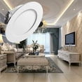 thumbnail image 5 of Foco empotrable de pared y techo Empotrable Led Spot, Extraplano 25mm, Blanco Frío 6000k, 5w 500lm Downlight Empotrable Incandescencia Integrada, Apertura Orificio 65-85mm, Para Salón Cocina Pasillo, 5 of 5