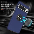 thumbnail image 3 of JTCASES for Googl Pixel 8 Pro Case, Car Mount Bracket 2-layer Hybird Shockproof PC TPU Anti-fall Slim Fit Lightweight Magnetic Cover for Googl Pixel 8 Pro - Blue, 3 of 7