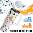 thumbnail image 6 of 40oz Insulated Stainless Steel Travel Tumbler - Halloween Themed Mug with Handle, Lid & Straw | Leakproof Cup for Coffee & Drinks | Halloween Gift for Women & Teens, 6 of 6