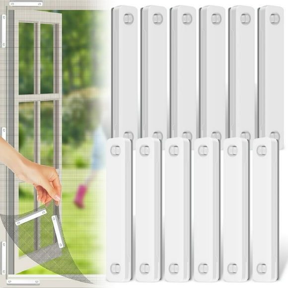 Magnet Window Screen Clip Reusable Fly Screen Installation Buckle Sturdy Window Screen Clamp Tool Screen Patch Clip for Office Living Room Kitchen