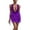 Purple, variant on Dresses for Women Sequin Halter Deep V Neck Dresses Sleeveless Backless Bodycon Party Dress Feather Cocktail Evening Party Mini Dresses