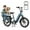 K008-Blue, variant on SISIGAD Electric Bike for Adults, Peak 1500W Motor, E Mountain Bike, 20'' Fat Tire Ebike, Fast Cargo Ebikes, Electric Bicycle 48V/500Wh UL2849