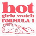 thumbnail image 1 of Hot Girls Watch F1 Sticker Gp Racing F1 Sticker Formula One Motorsport Vinyl Stickers, Laptop Decal, Water Bottle Sticker, Skateboard Stickers, 1 of 1