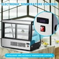 thumbnail image 4 of Aoile Commercial Countertop Refrigerator Display Case 5.3 Cu. Ft with Interior LED Lighting & Rear Sliding Door, 4 of 8