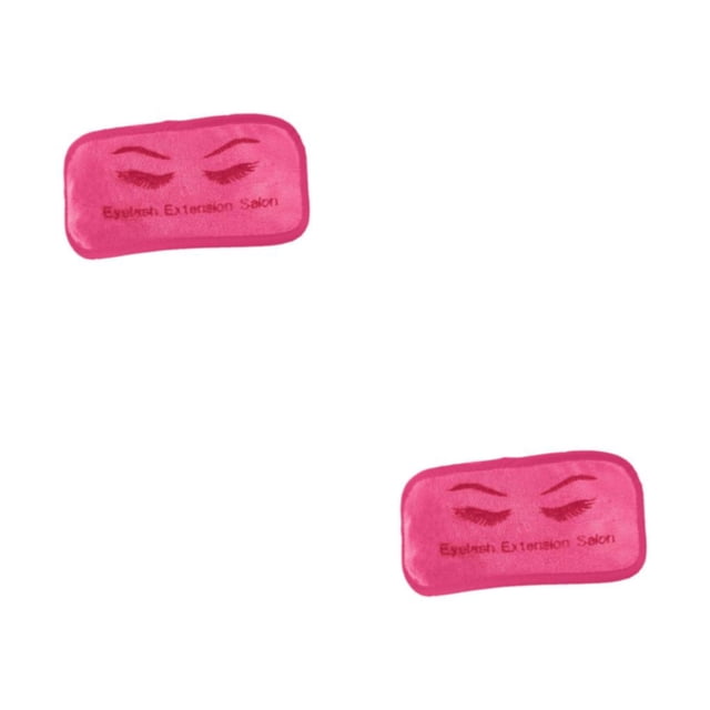 Dalazy Durable Extension de Cils Front Pad Microfibre Extension Titulaire Plateau Souple Rose 9 x 19cm 2Set