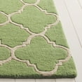 thumbnail image 4 of SAFAVIEH Chatham Connor Geometric Wool Area Rug, Green, 5' x 8', 4 of 13