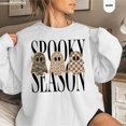 thumbnail image 2 of Spooky Season Sweatshirt, Leopard Ghost Sweatshirt, Camo Ghost Sweatshirt, Checkered Ghost Crewneck, Halloween Ghosts Sweatshirt, 2 of 6