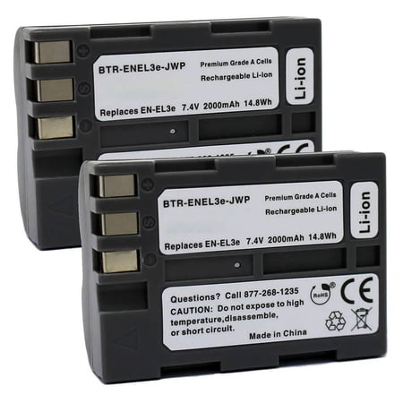Replacement for Nikon D300S Battery (2-Pack 2000mAh)