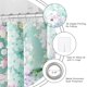 thumbnail image 4 of Cortina de ducha BayNook, diseño floral verde menta, 150 x 180 cm, poliéster, 4 of 6