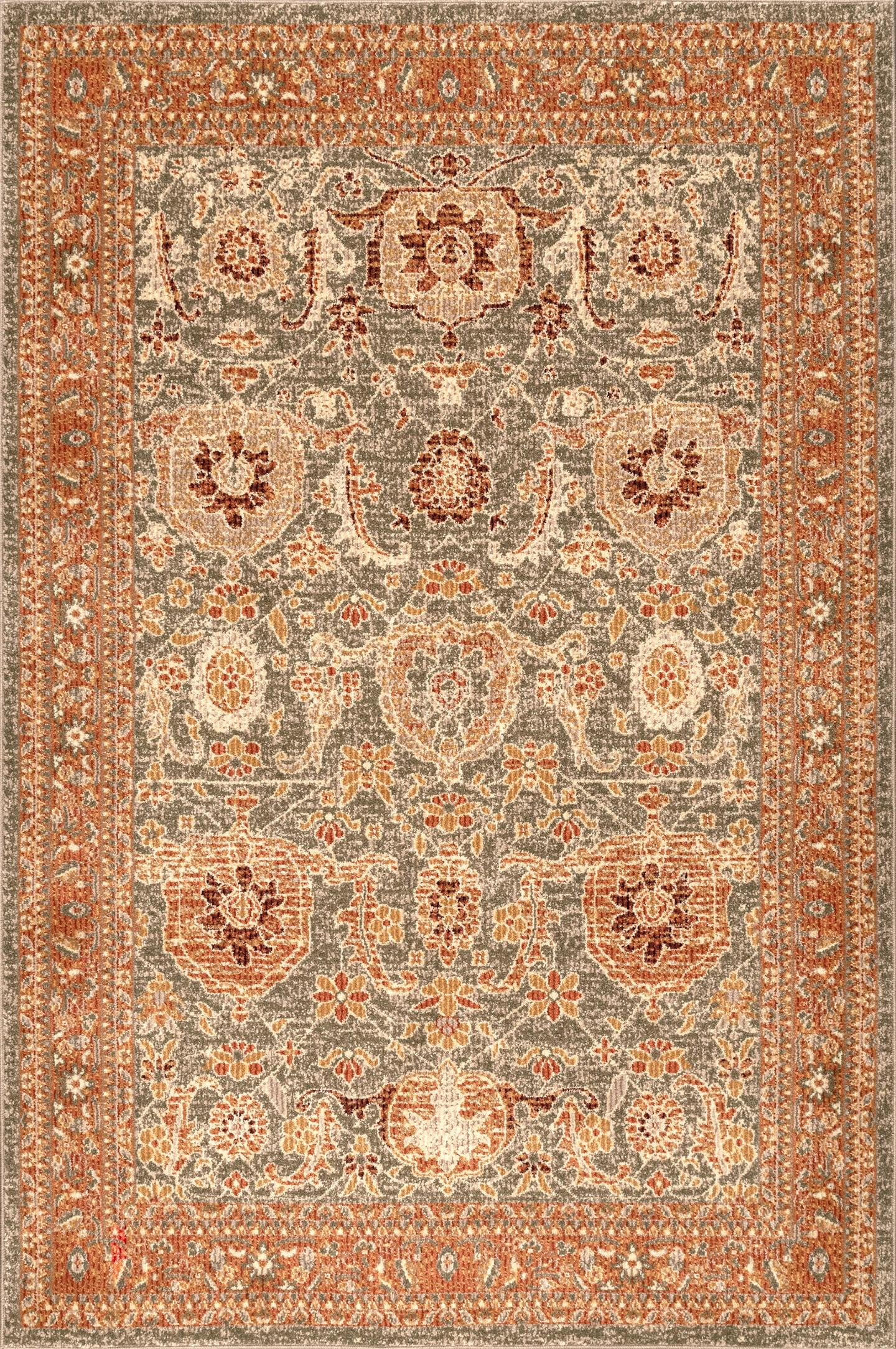 nuLOOM Geraldine Persian Area Rug, 8' 10" x 12', Olive