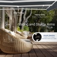 thumbnail image 6 of ALEKO 13' x 10' Grey Manual Retractable Patio Awning Sunshade, 6 of 7