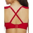 thumbnail image 2 of Women's Pour Moi 18102 Space Frill Hidden Underwire Convertible Swim Top (Red 34DD), 2 of 2