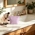 thumbnail image 6 of Msgweeeg Toiletry Bag for Women Cosmetic Bags Travel Makeup Bag Portable Toiletry Organizer Pouch Striped Cosmetic Storage Bag with Zipper Lightweight Wash Bag for Women, 6 of 7