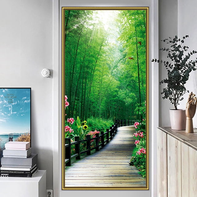 Fiudx Pegatinas de Pared con Efecto de Maceta, Diseño Floral Realista, Decoración de Pvc 3D, Fácil de Despegar, Decoración para Hotel y Restaurante, Ambiente Impresionante, Pegatinas de Pared Extraíb