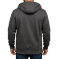 thumbnail image 4 of Vxararl Zip Up Hoodies for Men Tactical Jackets with Zipper Pockets Casual Fashion Sports Hooded Jacket Tops Long Sleeve Sweatshirt Zip Up Hoodie Men Gray M, 4 of 4