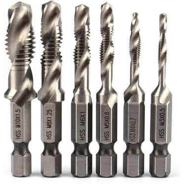 M3-M10 Metric Tap Drill Bits for 1/4" Shank, Ideal for Metalworking High-Speed Steel Hex Shank Drill Bit Set