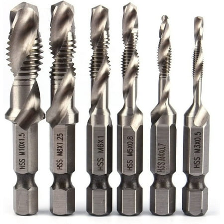 

Hexagon Shank bit HSS 4341 Combination bit tap deburring countersunk