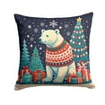 thumbnail image 3 of Leopard Christmas Fabric Decorative Pillow 18 in x 18 in, 3 of 3