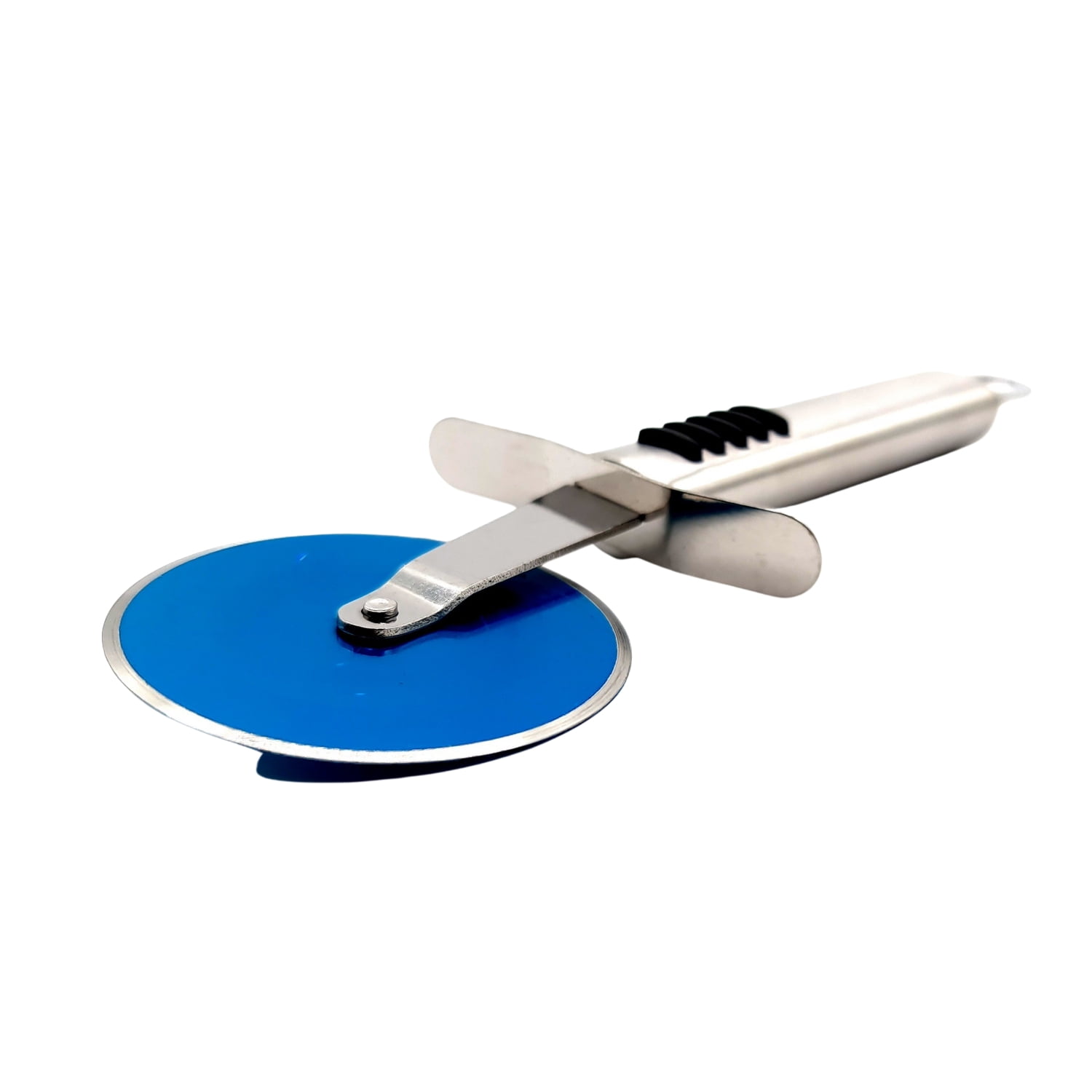 Balvi Pizza Cutter Scooter - Unique Red ABS Plastic & Stainless Steel Wheel Design With Stand