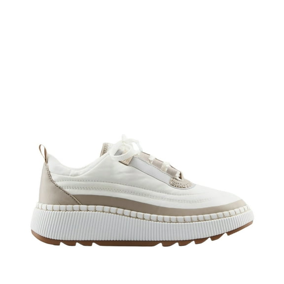 Cougar Sayah Luxmotion Nylon/ Suede Waterproof Sneakers - Women's, White/Taupe, 8