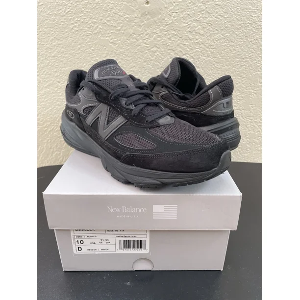 New Balance 990v6 Made In USA Triple Black Men’s US Size 10 Worn 3x