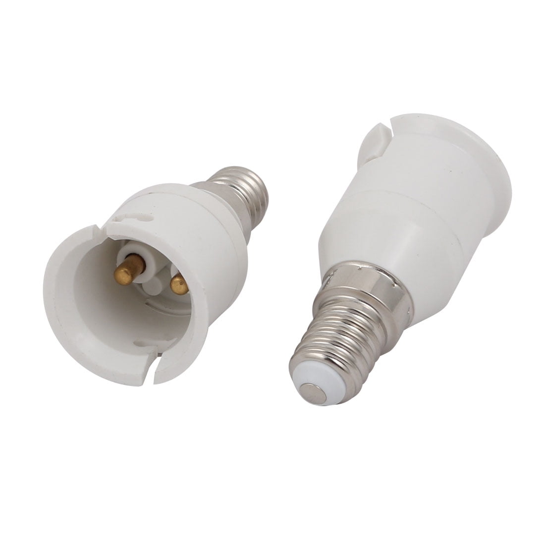 Unique Bargains 2pcs E14 to B22 Extender Adapter Converter Lamp Bulb
