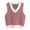 90# Hot Pink, variant on Women Houndstooth Pattern Knit Sweater Vest Sleeveless Loose V-Neck 90s Waistcoat Pullover Knitwear Top Beige M