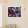 thumbnail image 3 of Kdxio Gothic Red Skull Cemetery Wall Hanging Tapestries Banner For Bedroom College Dorm Home Living Room Party Decor 29X37 In, 3 of 8