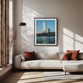 thumbnail image 2 of Sticking Out Like A Sore Thumb - Brooklyn New York Photography Bridge Cityscape Architecture Skyline Travel Poster Black Framed Wall Art Print 9 x 12 inches, 2 of 4