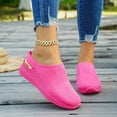 thumbnail image 2 of Women's Backless Wedge Casual Walking Shoes Non Slip Lightweight Mesh Slip On Platform Clogs, 2 of 6
