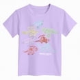 thumbnail image 4 of TOWED22 Boys Tee Shirts Short Sleeve Crew Neck Soft T-Shirts Print Casual Summer Tops(Light Purple,3-4 Y), 4 of 4