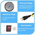 thumbnail image 5 of Plancha de vapor industrial y estación de caldera PreAsion de 110 V: sistema de planchado profesional de 1600 W con vapor y temperatura ajustables para tiendas de ropa, lavanderías, fábricas y tienda, 5 of 5