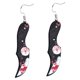 thumbnail image 5 of Pendientes góticos, pendientes colgantes, joyería, dijes, pendientes para disfraz de Halloween Estilo B, 5 of 9