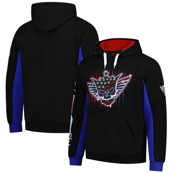 Men's WWE Authentic Black Cody Rhodes Neon Pullover Hoodie