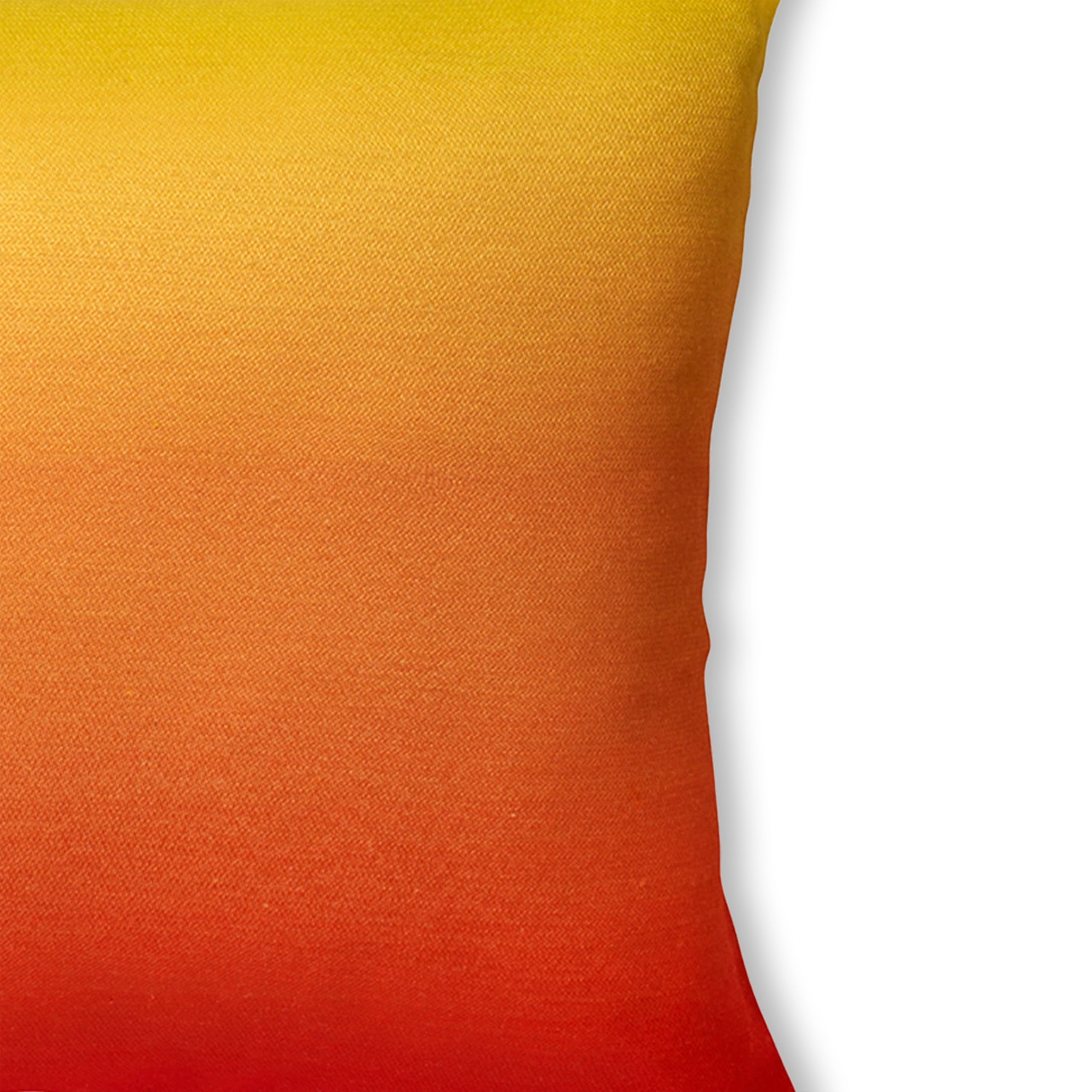Fab Habitat Indoor/Outdoor Throw Pillow Made from Recycled Polyester Yarn - Double Sided, Stain Resistant, Machine Washable - Ombre - Patio, Deck, Porch, Living Room - Big Sur Sunset (20" x 20")