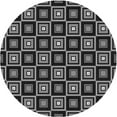 thumbnail image 1 of Ahgly Company Machine Washable Indoor Round Transitional Midnight Gray Area Rugs, 3' Round, 1 of 7