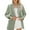 Silver, variant on Women's Tailored Blazer Jacket Single Breasted Long Sleeve Lightweight Work Wear for Business Casual