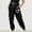 Black, variant on jjayotai Womens Cargo Sweatpants, Casual Baggy Wide Straight Leg Printed Pants High Waisted Drawstring Workout Athletic Joggers Trousers